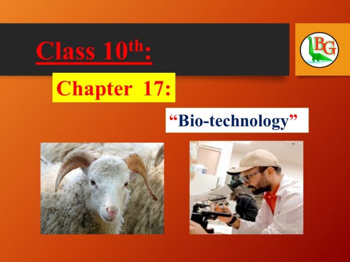 10th class Biology chapter 17 Bio-technology